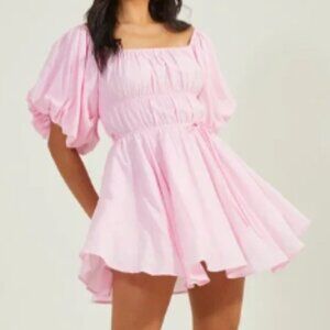XS Barely Worn Altar'd State Amabella Puff Dress Blush Pink